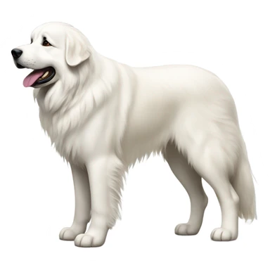 great pyrenees dog standing sticker