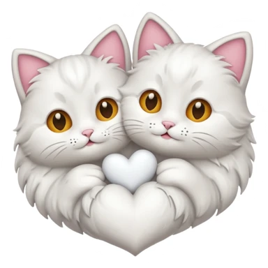 coeur et chats sticker