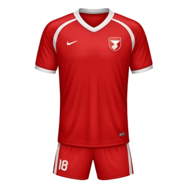 solid red soccer jersey sticker