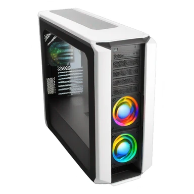 Pc mid-tower case with RGB sticker