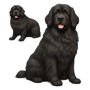 Newfoundland dog  sticker