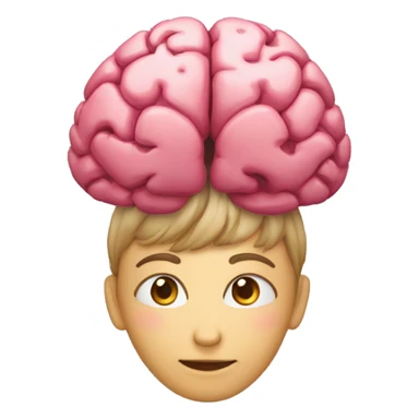 corazón con cerebro y el símbolo de Psicología  sticker
