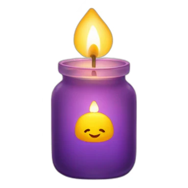 candle in a jar sticker