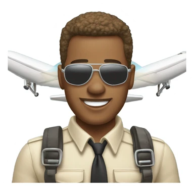 Christmas light skin tone pilot flying a small two passenger plane wishing merry Christmas sticker