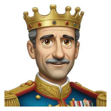 Hyperrealist Felipe vi king of spain sticker