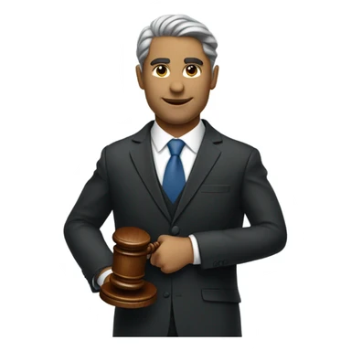 Lawyer with a gavel sticker