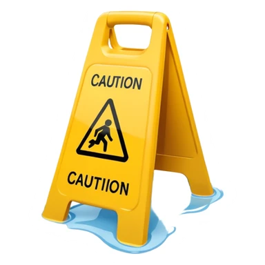 Wet Floor Sign sticker