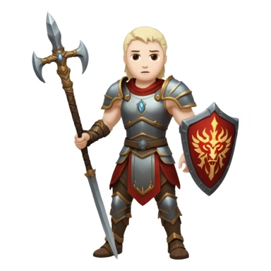 Animated warrior from Path of Exile 2 sticker