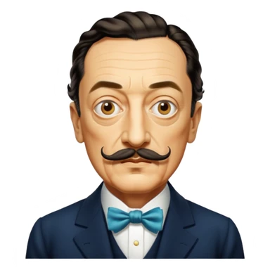 salvador dali headshot sticker