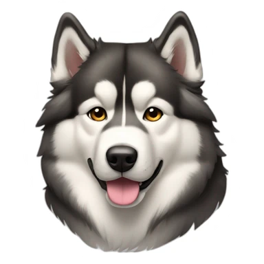 Dog alaskan malamute full-body sticker