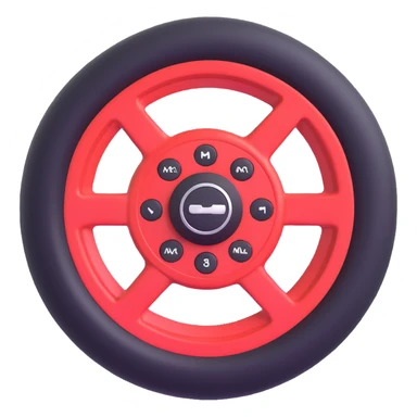 cars control wheel sticker