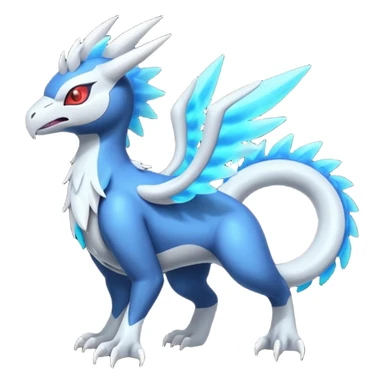 Neon Vibrant Pulsating Trail-glowing Chromatic Trico-Absol-Salamence-Silvally-fusion-hybrid sticker