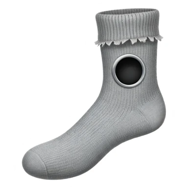 sock with a hole sticker