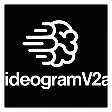 recreate this logo with text of "ideogram V2a", MAKE IT FIT IN SQAURE  sticker