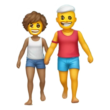 Cuatriciclo excursiones en la playa, verano sol y mar sticker