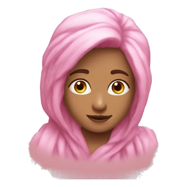 Какашка розовая злая с очками  sticker