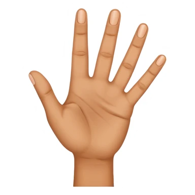 a finger holding up 3 fingers sticker