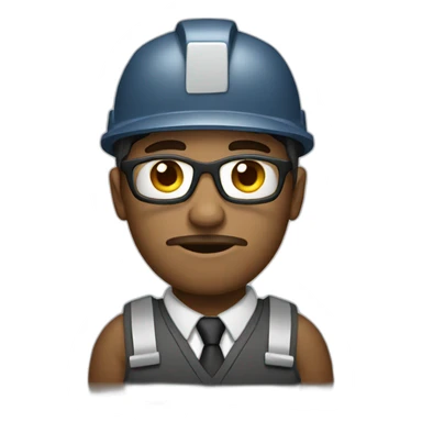 serious worker sticker