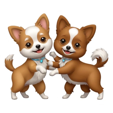 2 perritos bailando sticker
