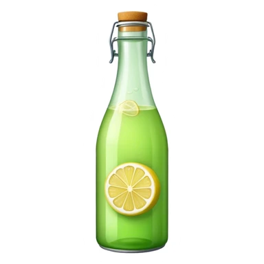 Lemonade green juice bottle sticker