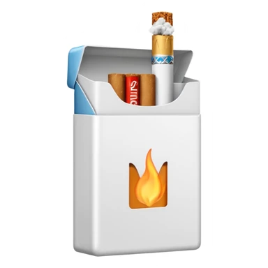 Minimalistic cigarette pack emoji sticker