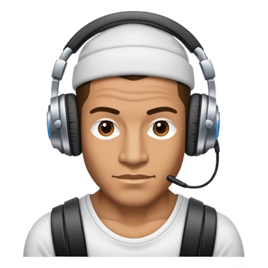 dj musculoso moreno sticker