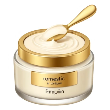 crème soin avec ecriture sticker