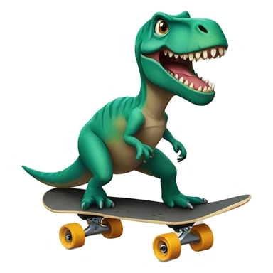 Trex on a skateboard  sticker