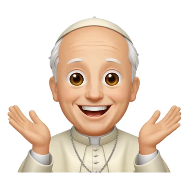 Pope Leo  laughing sticker