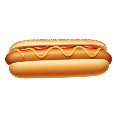 hotdog bun without sausage, just bread sticker