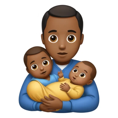 Diddy holding baby oi sticker