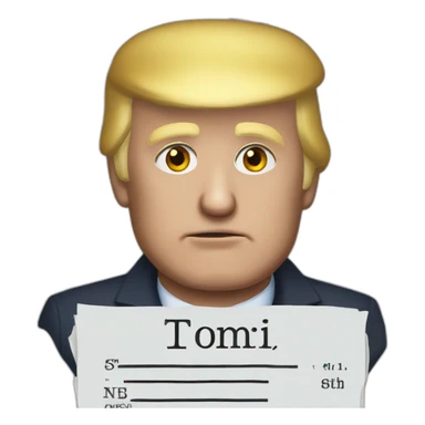 Donald trump mugshot sticker