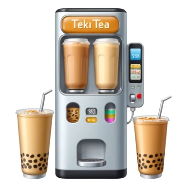 tokyo vending machine with milk tea sticker