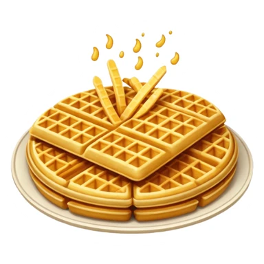 Waffle fries sticker
