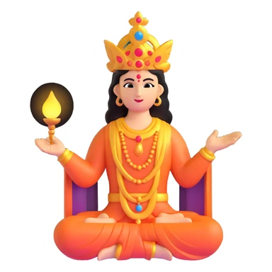 deceased deity with divine light fading sticker