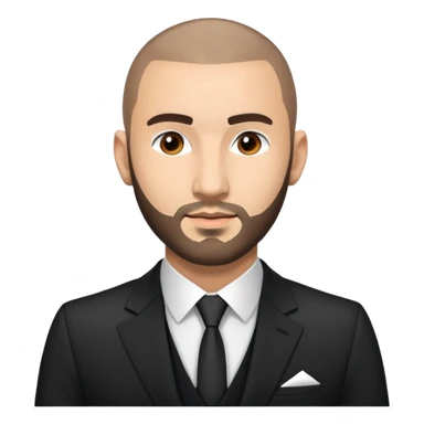 karim benzema, light skinned, wearing suit sticker