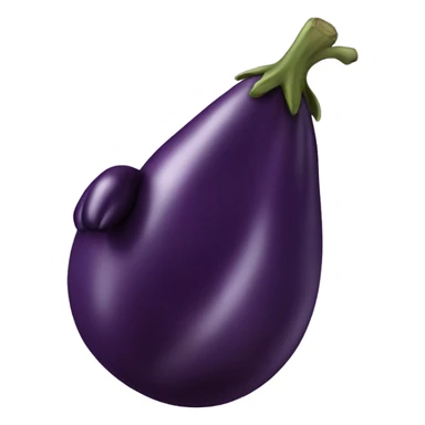 Hand holding a eggplant  sticker