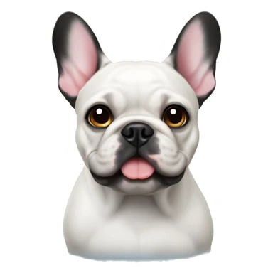 French bulldog black  sticker
