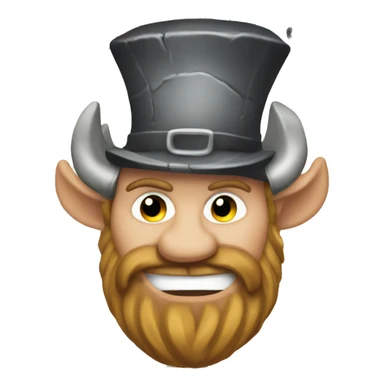 Viking in top hat Monopoly sticker