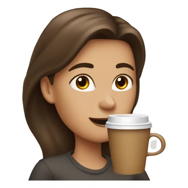 girl obsessed with drinking coffee sticker