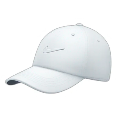 White nike cap sticker
