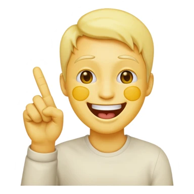 Laughing emoji holding middle finger  sticker