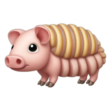 Brindled pig armadillo cow centipede insect sticker
