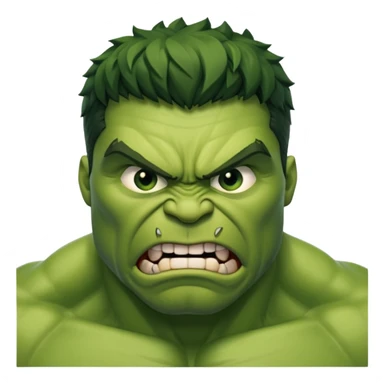 Make a pic of hulk  sticker