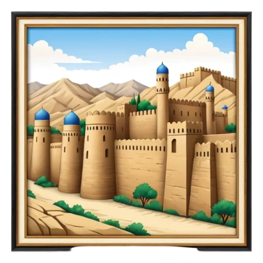 samarkand city walls, no frame sticker
