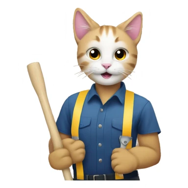 cats at a groundbreaking ceremony sticker