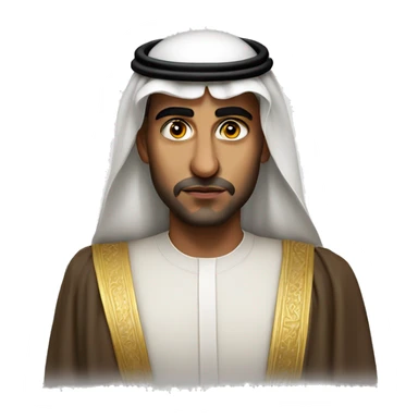 photorealistic  Faisal King of Saudi Arabia serious sticker
