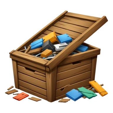 Waste furniture sticker