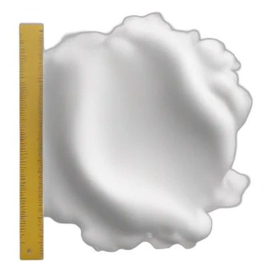 a white powder with a ruler sticker