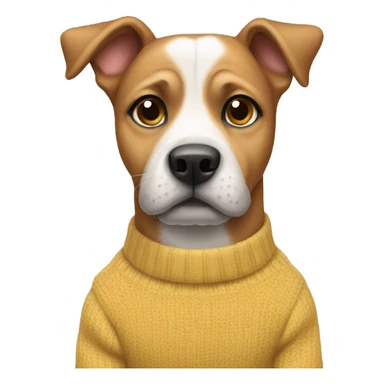 Dog wearing a sweater  sticker